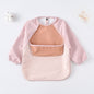 BIB BAYI BAJU BLW LENGAN PANJANG / BABY SILICONE CELEMEK MAKAN MPASI / SLABBER / TATAKAN AIR LIUR DQIN DT catalog