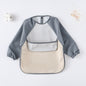 BIB BAYI BAJU BLW LENGAN PANJANG / BABY SILICONE CELEMEK MAKAN MPASI / SLABBER / TATAKAN AIR LIUR DQIN DT catalog