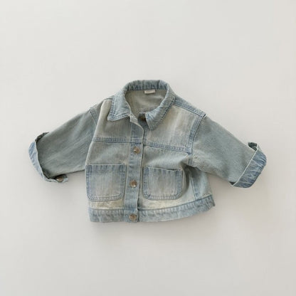 1-5 thn | Jaket Denim Jeans Anak Coat Cargo Jalan Formal Bayi Catalog ZHBB Bi