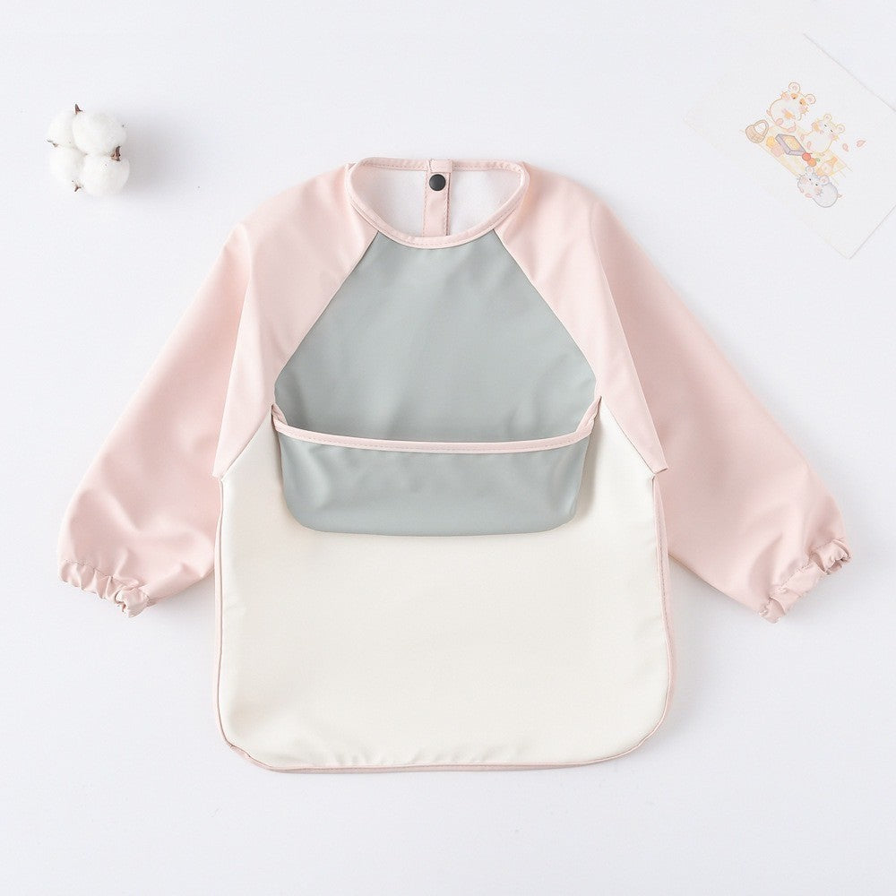 BIB BAYI BAJU BLW LENGAN PANJANG / BABY SILICONE CELEMEK MAKAN MPASI / SLABBER / TATAKAN AIR LIUR DQIN DT catalog