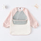 BIB BAYI BAJU BLW LENGAN PANJANG / BABY SILICONE CELEMEK MAKAN MPASI / SLABBER / TATAKAN AIR LIUR DQIN DT catalog