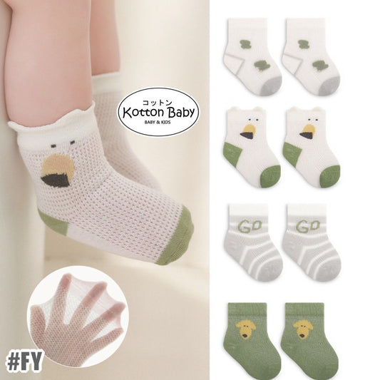 [4 PSG] 0-3 thn | KAOS KAKI BAYI ANAK LOW TOE  NEWBORN SOCKS LUCU KARAKTER KARTUN Catalog NMBB FY