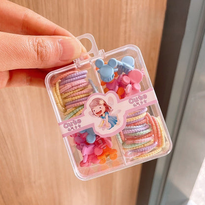 (1BOX)Set Ikat rambut &jepitan |jepitan Karet Rambut |bayi anak import aksesoris catalog JYRF FT new