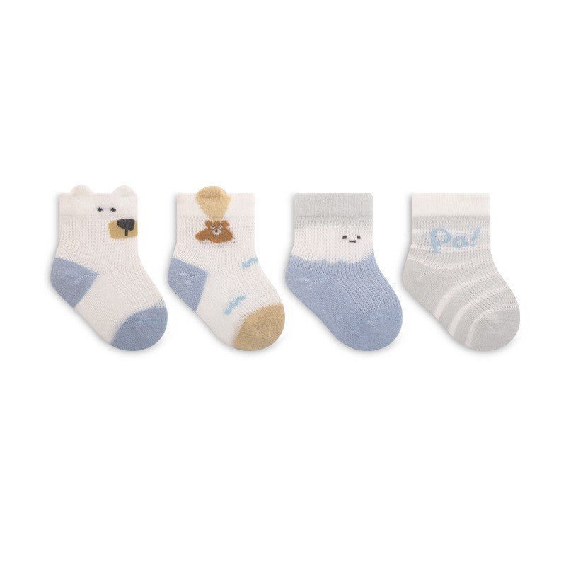 [4 PSG] 0-3 thn | KAOS KAKI BAYI ANAK LOW TOE  NEWBORN SOCKS LUCU KARAKTER KARTUN Catalog NMBB FY