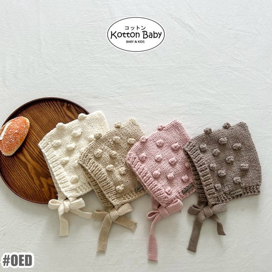 0-3 thn || Topi Bonnet Bayi Newborn Rajut Anak Emen Anak Impor Catalog OIMG OED