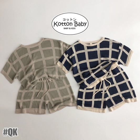 1-5thn | Setelan Atasan + Celana Basic Lengan Pendek Anak Unisex Pakaian Bayi MTQN catalog QK