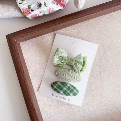 (isi 3pcs) Set Jepitan rambut | Pita Rambut | bayi anak bunga import perempuan aksesoris catalog WGEP PN