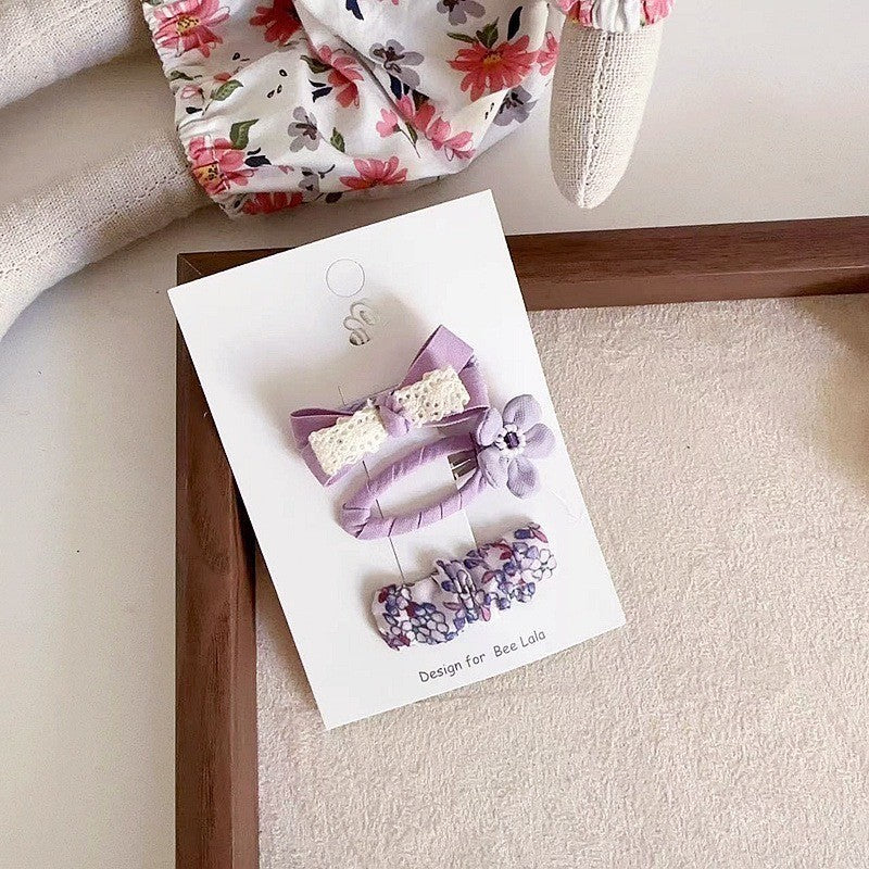 (isi 3pcs) Set Jepitan rambut | Pita Rambut | bayi anak bunga import perempuan aksesoris catalog WGEP PK