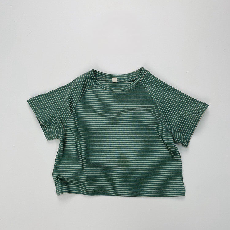 1-5thn | Tshirt Kaos Korea Basic Lengan Pendek Anak unisex Pakaian Bayi KQHZ catalog KAM