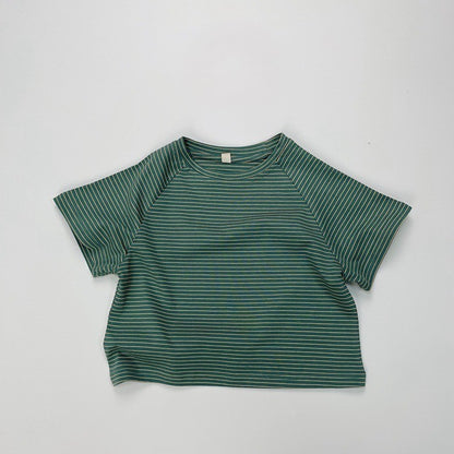 1-5thn | Tshirt Kaos Korea Basic Lengan Pendek Anak unisex Pakaian Bayi KQHZ catalog KAM