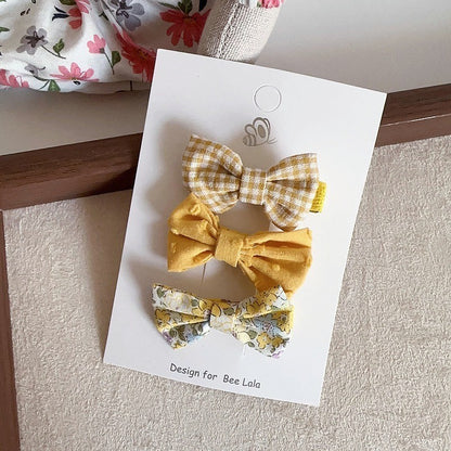 (isi 3pcs) Set Jepitan rambut | Pita Rambut | bayi anak bunga import perempuan aksesoris catalog WGEP PJ