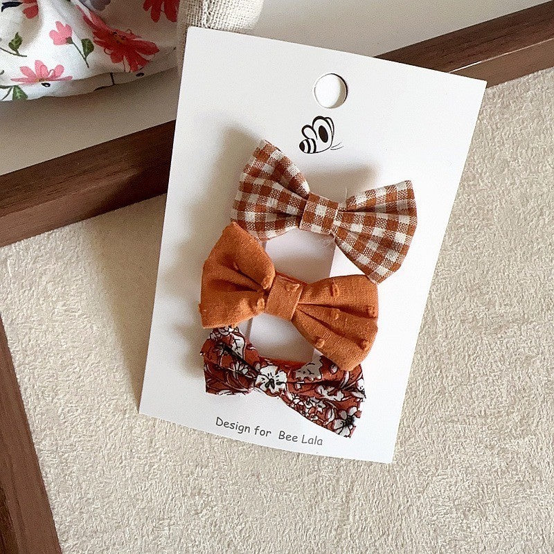 (isi 3pcs) Set Jepitan rambut | Pita Rambut | bayi anak bunga import perempuan aksesoris catalog WGEP PJ