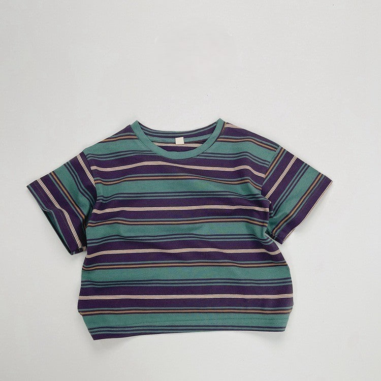 1-7thn | Tshirt Kaos Korea Basic Lengan Pendek Anak Laki-laki Pakaian Bayi KQHZ catalog KAL