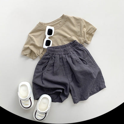 1-5thn | Tshirt Kaos Korea Basic Lengan Pendek Anak Laki-laki Pakaian Bayi MYTT catalog TV