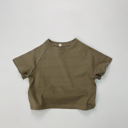 1-5thn | Tshirt Kaos Korea Basic Lengan Pendek Anak unisex Pakaian Bayi KQHZ catalog KAM