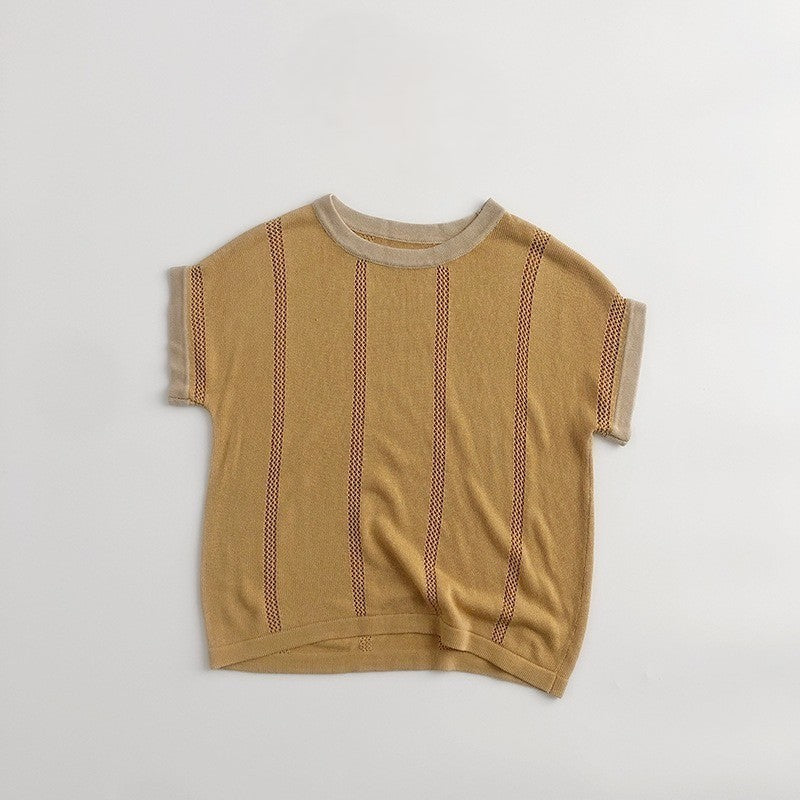 1-5thn | Tshirt Kaos Korea Basic Lengan Pendek Anak Unisex Pakaian Bayi MTQN catalog QJ