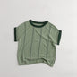 1-5thn | Tshirt Kaos Korea Basic Lengan Pendek Anak Unisex Pakaian Bayi MTQN catalog QJ