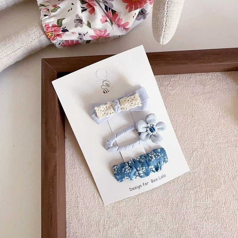 (isi 3pcs) Set Jepitan rambut | Pita Rambut | bayi anak bunga import perempuan aksesoris catalog WGEP PK