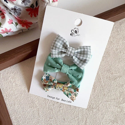 (isi 3pcs) Set Jepitan rambut | Pita Rambut | bayi anak bunga import perempuan aksesoris catalog WGEP PJ