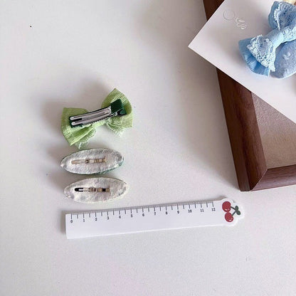 (isi 3pcs) Set Jepitan rambut | Pita Rambut | bayi anak bunga import perempuan aksesoris catalog WGEP PN