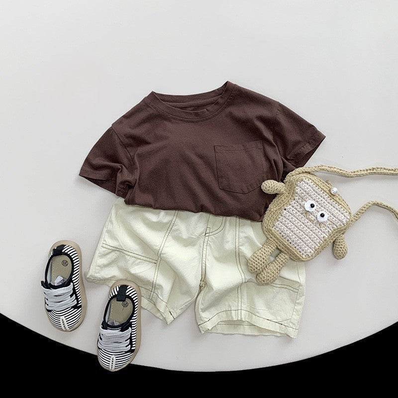 1-5thn | Tshirt Kaos Korea Basic Lengan Pendek Anak Laki-laki Pakaian Bayi MYTT catalog TV