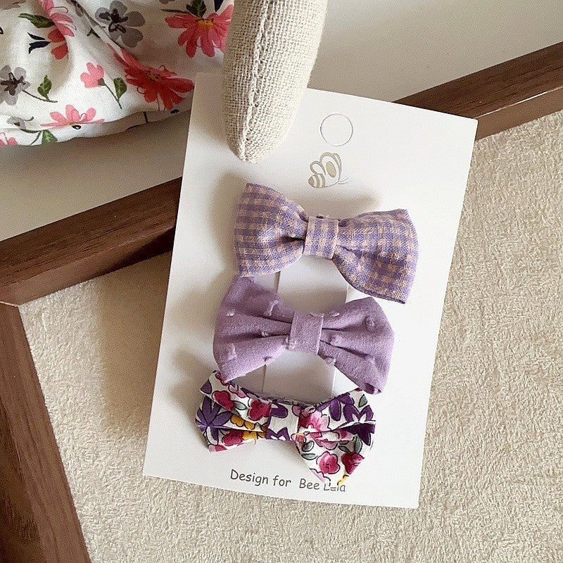 (isi 3pcs) Set Jepitan rambut | Pita Rambut | bayi anak bunga import perempuan aksesoris catalog WGEP PJ