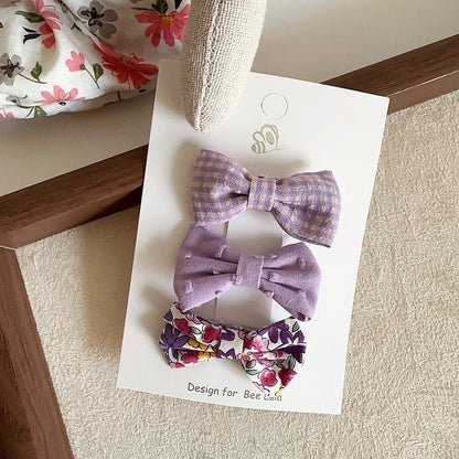 (isi 3pcs) Set Jepitan rambut | Pita Rambut | bayi anak bunga import perempuan aksesoris catalog WGEP PJ