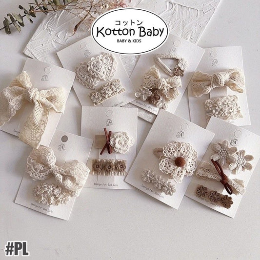 (isi 2/3pcs) Set Jepitan rambut | Pita Rambut | bayi anak import perempuan aksesoris catalog WGEP PL