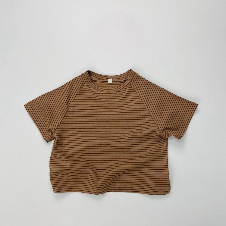 1-5thn | Tshirt Kaos Korea Basic Lengan Pendek Anak unisex Pakaian Bayi KQHZ catalog KAM