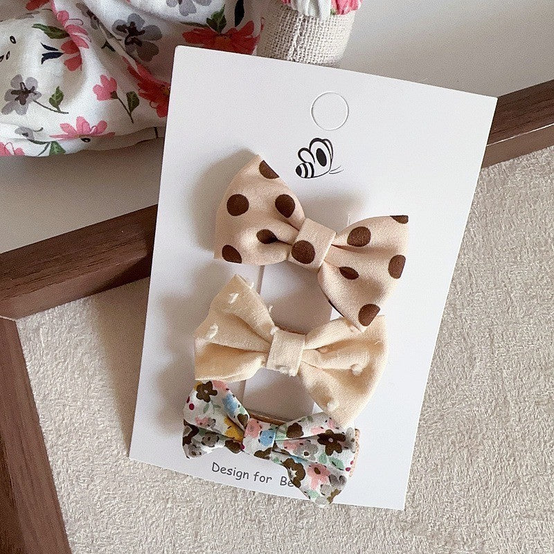 (isi 3pcs) Set Jepitan rambut | Pita Rambut | bayi anak bunga import perempuan aksesoris catalog WGEP PJ