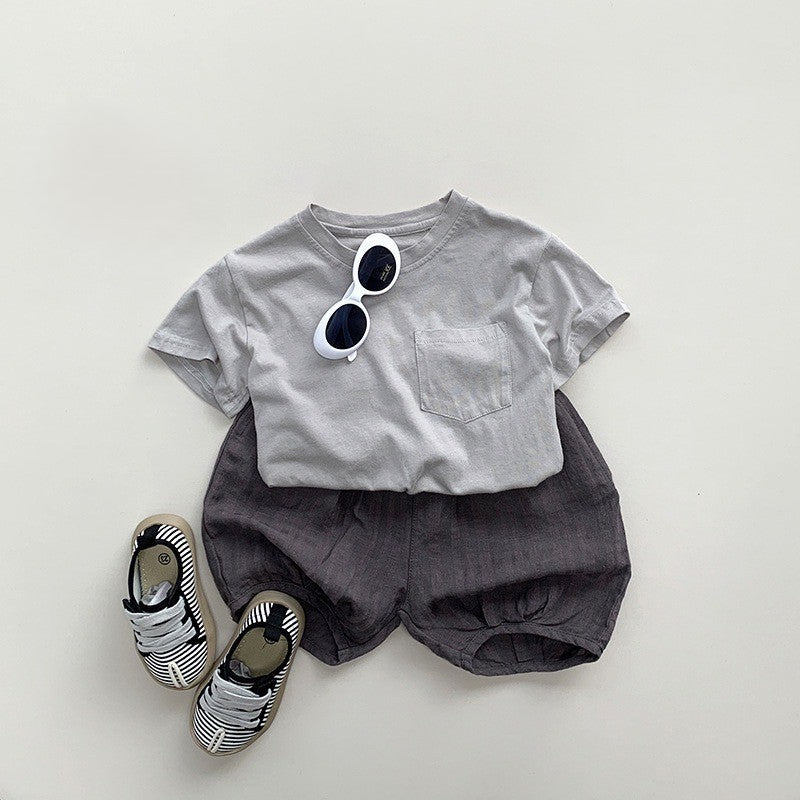 1-5thn | Tshirt Kaos Korea Basic Lengan Pendek Anak Laki-laki Pakaian Bayi MYTT catalog TV