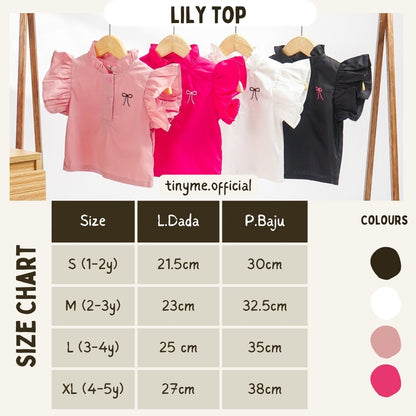 TINYME 0-5 thn || ATASAN PEPLUM TOP KAOS BAYI ANAK CASUAL catalog TMTM LILY