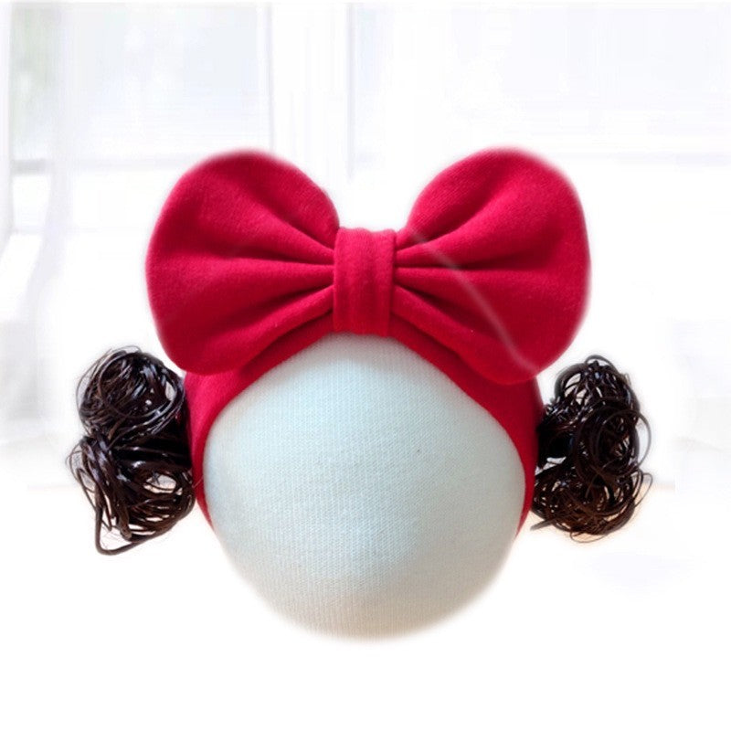 0-3 thn || Bandana Wig Korea Rambut Palsu Topi Cepol Bayi Newborn Anak Catalog JNWG WH
