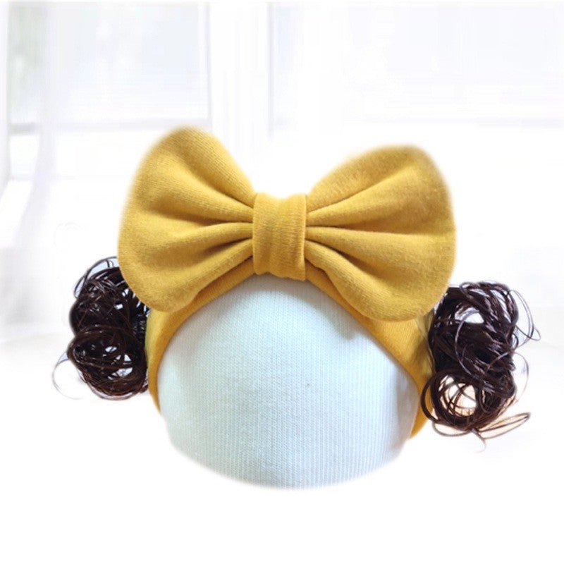 0-3 thn || Bandana Wig Korea Rambut Palsu Topi Cepol Bayi Newborn Anak Catalog JNWG WH