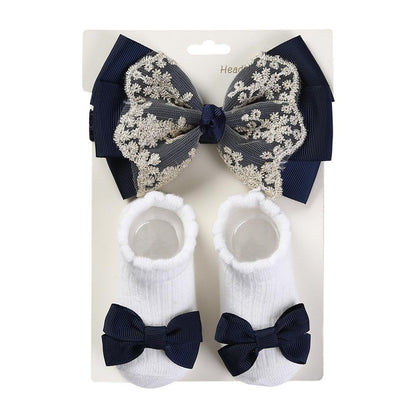 0-2 thn | 2in1 (Kaos kaki + Bandana) BAYI ANAK IMPOR SOCKS LUCU ANAK PEREMPUAN catalog QUIN NAK